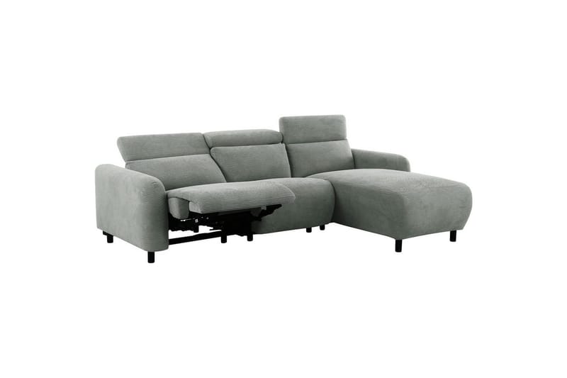 Kulmarecliner-sohva Loft24 Kulmasohva Loft24 Skaane manuaalisella nojatuolilla Harmaa1 Manchester - Huonekalut - Sohva - Mekanismisohva