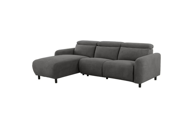 Kulmarecliner-sohva Loft24 Kulmasohva Loft24 Skaane sähköisellä lepotuolilla Harmaa1 Oikeakätinen Manchester - Huonekalut - Sohva - Mekanismisohva