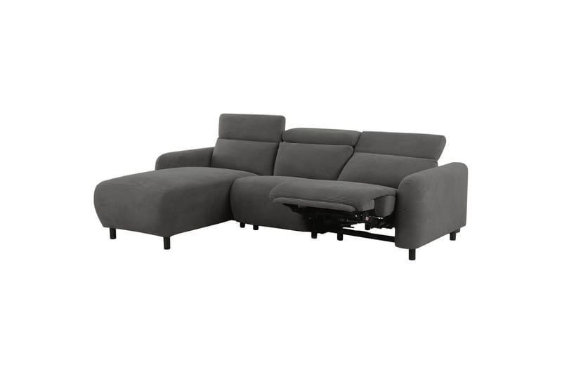 Kulmarecliner-sohva Loft24 Kulmasohva Loft24 Skaane sähköisellä lepotuolilla Harmaa1 Oikeakätinen Manchester - Huonekalut - Sohva - Mekanismisohva