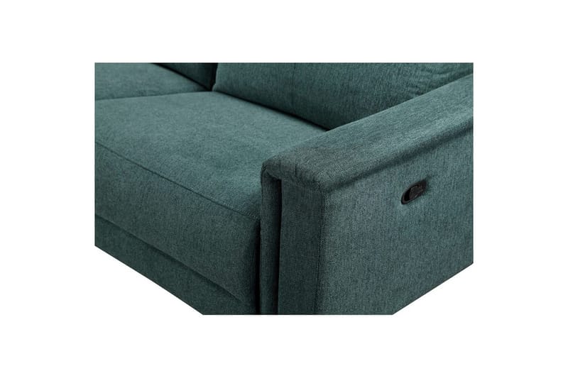 Kulmasohva 3-istuttava Lund Tummanvihreä, Belfast-kangas, Vasen Manuaalinen Levitettävä Tuoli - Tummanvihreä, Belfast-kangas, Vasen Manuaalinen Levitettävä Tuoli - Huonekalut - Sohva - Mekanismisohva