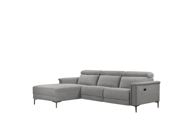 Kulmasohva 3-istuttava Lund Vaaleanharmaa, Belfast-kangas, Vasen Manuaalinen Levitettävä Tuoli, Vaaleanharmaa, Belfast-kangas, Vasen Manuaalinen Levitettävä Tuoli