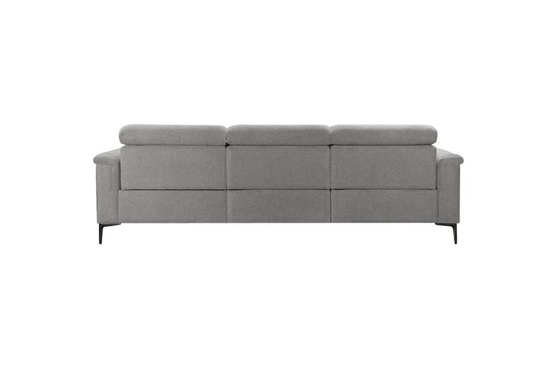 Kulmasohva 3-istuttava Lund Vaaleanharmaa, Belfast-kangas, Vasen Sähkökäyttöinen Levitettävä Tuoli - Vaaleanharmaa, Belfast-kangas, Vasen Sähkökäyttöinen Levitettävä Tuoli - Huonekalut - Sohva - Mekanismisohva