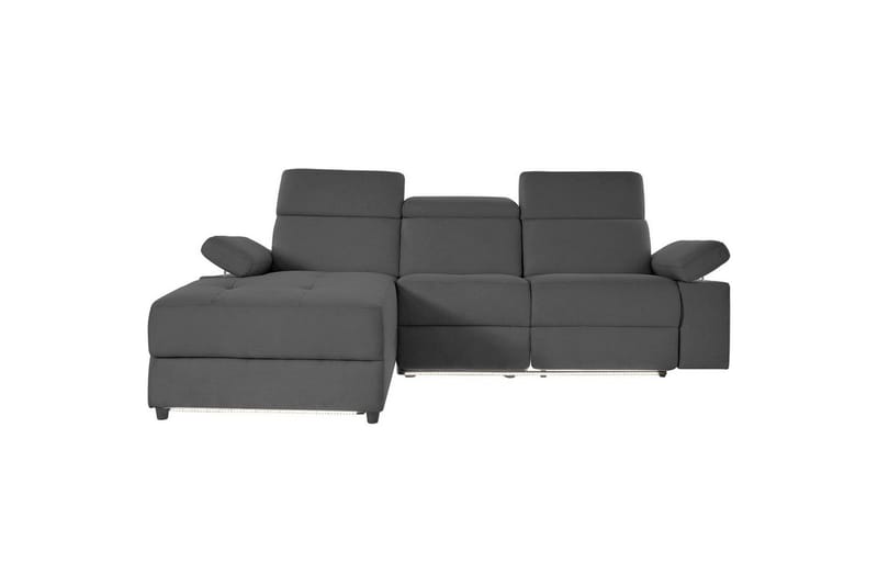 Kulmasohva 3-istuttava Rayland Antrasiitti, Sunday-kangas, Vasen Sähkökäyttöinen Levitettävä Tuoli - Antrasiitti, Sunday-kangas, Vasen Sähkökäyttöinen Levitettävä Tuoli - Huonekalut - Sohva - Mekanismisohva