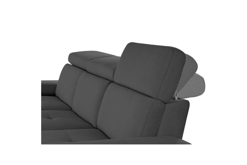 Kulmasohva 3-istuttava Rayland Antrasiitti, Sunday-kangas, Vasen Sähkökäyttöinen Levitettävä Tuoli - Antrasiitti, Sunday-kangas, Vasen Sähkökäyttöinen Levitettävä Tuoli - Huonekalut - Sohva - Mekanismisohva
