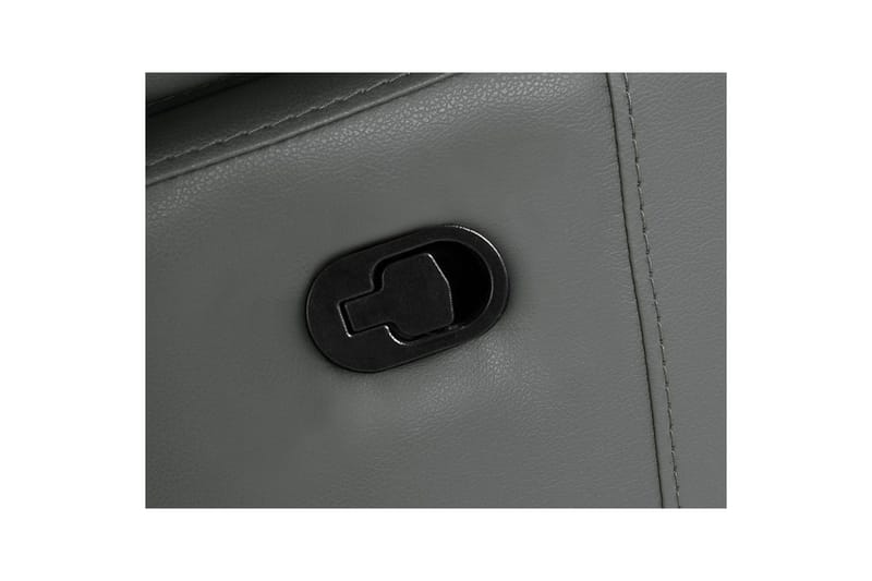 Kulmasohva 3-istuttava Rayland Harmaa, Nahka/PU, Manuaalinen oikea lepohuone - Harmaa, Nahka/PU, Manuaalinen oikea lepohuone - Huonekalut - Sohva - Nahkasohva