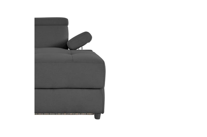 Kulmasohva 3-istuttava Rayland Harmaa, Sunday-kangas, Sähköinen oikea lepohuone - Harmaa, Sunday-kangas, Sähköinen oikea lepohuone - Huonekalut - Sohva - Mekanismisohva