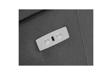 Kulmasohva 3-istuttava Rayland Harmaa, Sunday-kangas, Sähköinen oikea lepohuone - Harmaa, Sunday-kangas, Sähköinen oikea lepohuone - Huonekalut - Sohva - Mekanismisohva