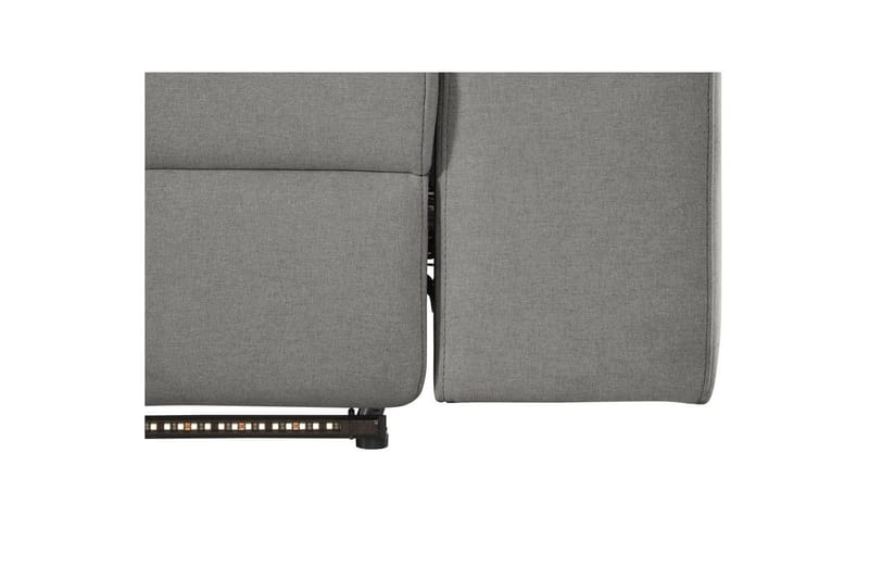 Kulmasohva 3-istuttava Rayland Harmaa, Sunday-kangas, Vasen Sähkökäyttöinen Levitettävä Tuoli - Harmaa, Sunday-kangas, Vasen Sähkökäyttöinen Levitettävä Tuoli - Huonekalut - Sohva - Mekanismisohva