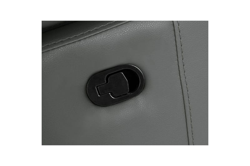 Kulmasohva 3-istuttava Rayland Harmaa, PU, Manuaalinen oikea lepohuone - Harmaa, PU, Manuaalinen oikea lepohuone - Huonekalut - Sohva - Nahkasohva