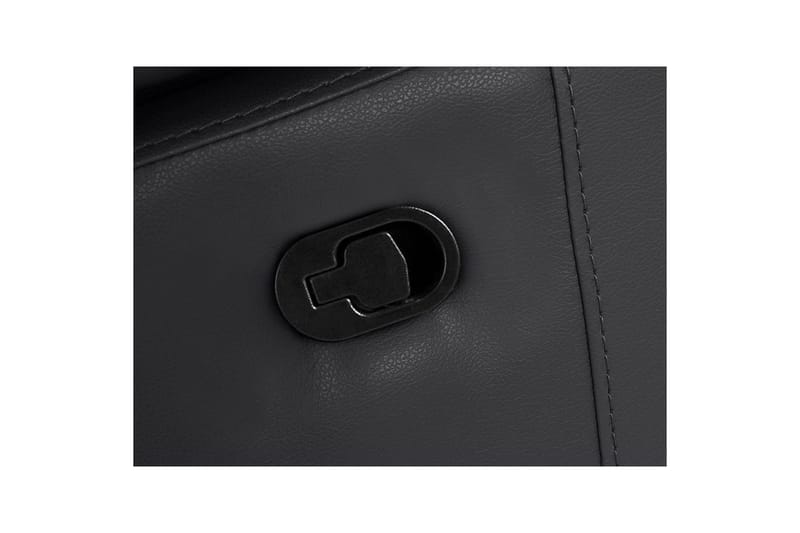 Kulmasohva 3-istuttava Rayland Musta, Nahka/PU, Manuaalinen oikea lepohuone - Musta, Nahka/PU, Manuaalinen oikea lepohuone - Huonekalut - Sohva - Nahkasohva