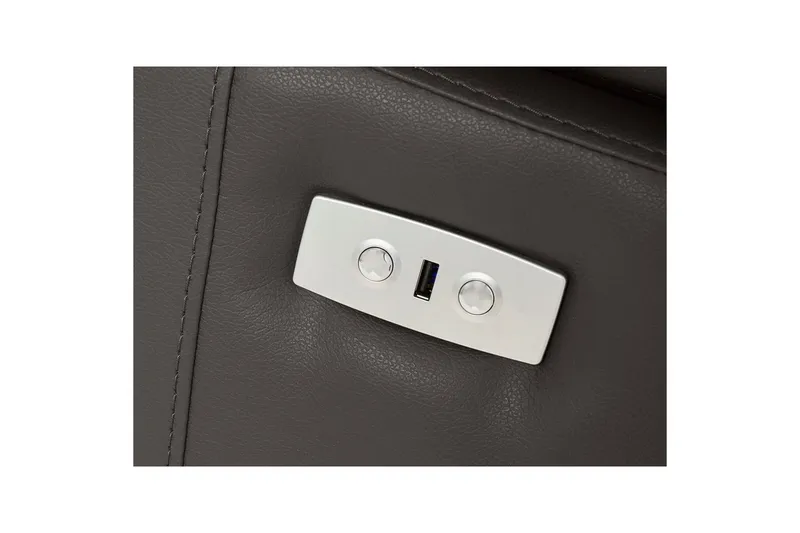 Kulmasohva 3-istuttava Rayland Ruskea, Nahka/PU, Vasen Sähkökäyttöinen Levitettävä Tuoli - Ruskea, Nahka/PU, Vasen Sähkökäyttöinen Levitettävä Tuoli - Huonekalut - Sohva - Nahkasohva