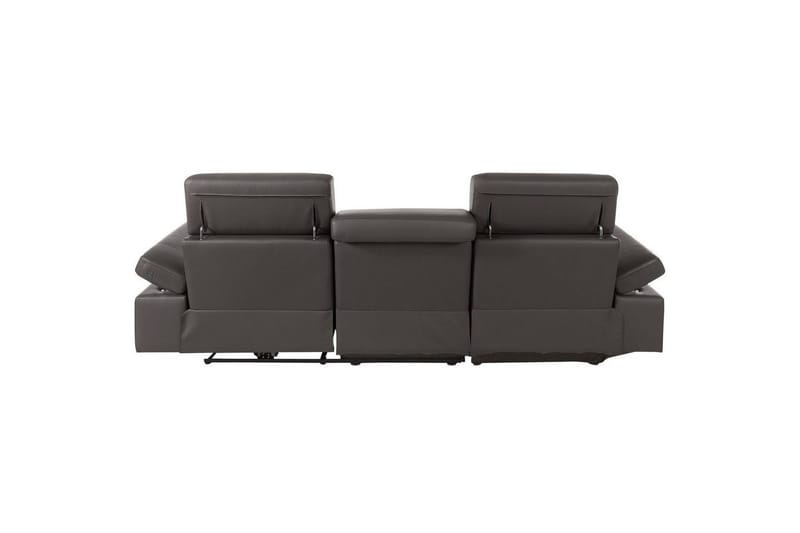 Kulmasohva 3-istuttava Rayland Ruskea, PU, Vasen Sähkökäyttöinen Levitettävä Tuoli - Ruskea, PU, Vasen Sähkökäyttöinen Levitettävä Tuoli - Huonekalut - Sohva - Nahkasohva