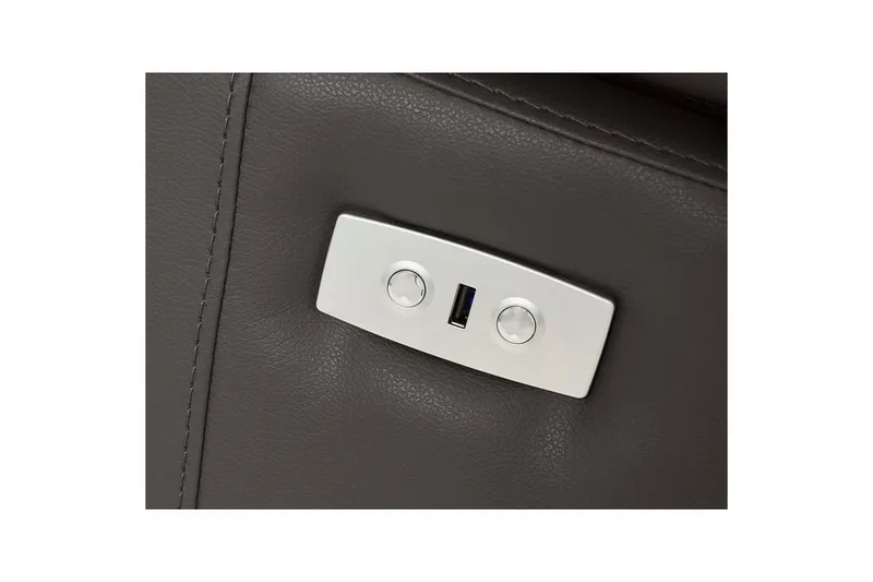 Kulmasohva 3-istuttava Rayland Ruskea, PU, Vasen Sähkökäyttöinen Levitettävä Tuoli - Ruskea, PU, Vasen Sähkökäyttöinen Levitettävä Tuoli - Huonekalut - Sohva - Nahkasohva