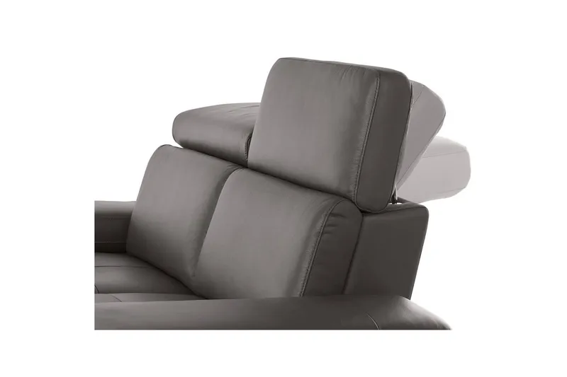 Kulmasohva 3-istuttava Rayland Ruskea, PU, Vasen Sähkökäyttöinen Levitettävä Tuoli - Ruskea, PU, Vasen Sähkökäyttöinen Levitettävä Tuoli - Huonekalut - Sohva - Nahkasohva