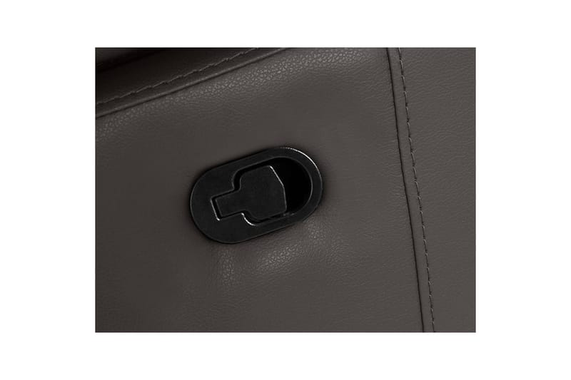 Kulmasohva 3-istuttava Rayland Ruskea, PU, Manuaalinen oikea lepohuone - Ruskea, PU, Manuaalinen oikea lepohuone - Huonekalut - Sohva - Nahkasohva