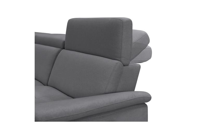 Kulmasohva 3-istuttava Pareli Antrasiitti, Sunday-kangas, Vasen Manuaalinen Levitettävä Tuoli - Antrasiitti, Sunday-kangas, Vasen Manuaalinen Levitettävä Tuoli - Huonekalut - Sohva - Mekanismisohva