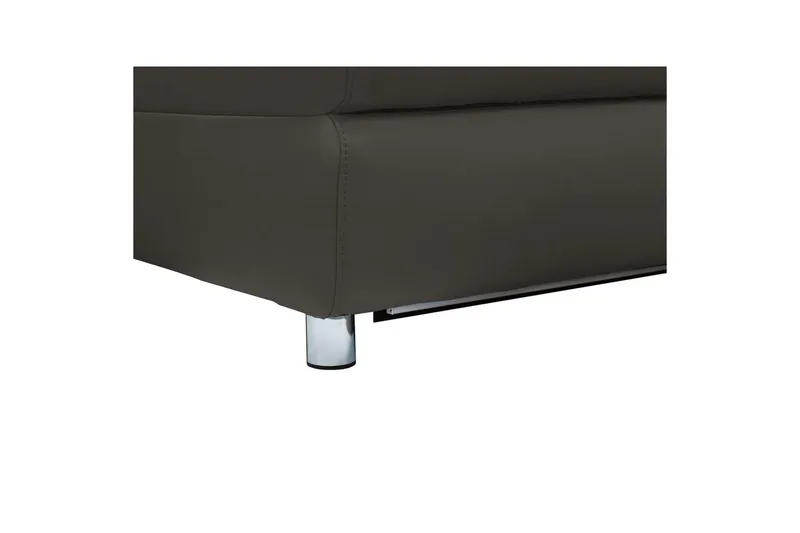 Kulmasohva 3-istuttava Pareli Ruskea, Nahka/PU, Vasen Manuaalinen Levitettävä Tuoli - Ruskea, Nahka/PU, Vasen Manuaalinen Levitettävä Tuoli - Huonekalut - Sohva - Nahkasohva