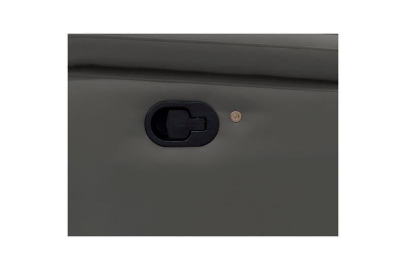 Kulmasohva 3-istuttava Pareli Harmaa, Nahka/PU, Vasen Manuaalinen Levitettävä Tuoli - Harmaa, Nahka/PU, Vasen Manuaalinen Levitettävä Tuoli - Huonekalut - Sohva - Nahkasohva