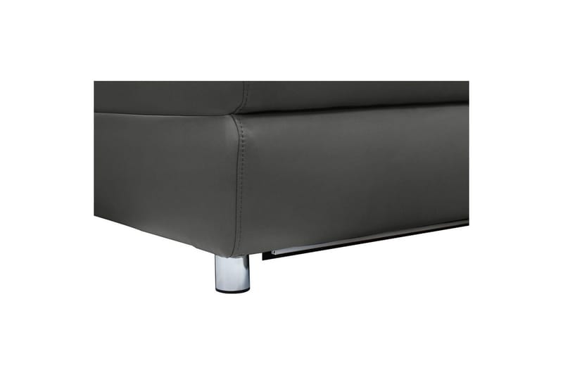 Kulmasohva 3-istuttava Pareli Musta, PU, Vasen Sähkökäyttöinen Levitettävä Tuoli - Musta, PU, Vasen Sähkökäyttöinen Levitettävä Tuoli - Huonekalut - Sohva - Nahkasohva