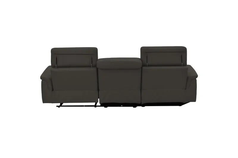 Kulmasohva 3-istuttava Pareli Ruskea, Nahka/PU, Vasen Manuaalinen Levitettävä Tuoli - Ruskea, Nahka/PU, Vasen Manuaalinen Levitettävä Tuoli - Huonekalut - Sohva - Nahkasohva