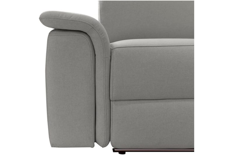 Kulmasohva 3-istuttava Pareli Harmaa, Sunday-kangas, Sähköinen oikea lepohuone - Harmaa, Sunday-kangas, Sähköinen oikea lepohuone - Huonekalut - Sohva - Mekanismisohva