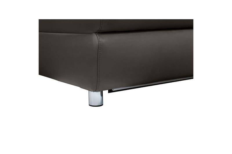 Kulmasohva 3-istuttava Pareli Ruskea, Nahka/PU, Vasen Sähkökäyttöinen Levitettävä Tuoli - Ruskea, Nahka/PU, Vasen Sähkökäyttöinen Levitettävä Tuoli - Huonekalut - Sohva - Nahkasohva