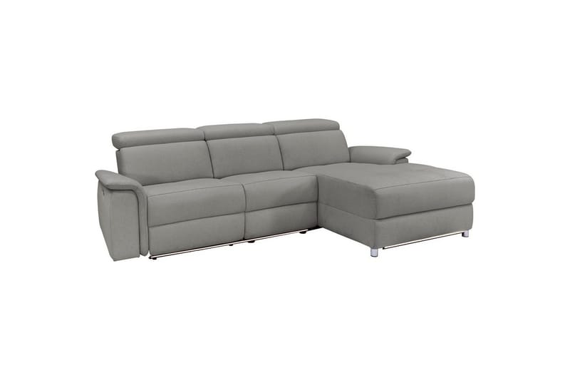 Kulmasohva 3-istuttava Pareli Harmaa, Sunday-kangas, Sähköinen oikea lepohuone, Harmaa, Sunday-kangas, Sähköinen oikea lepohuone