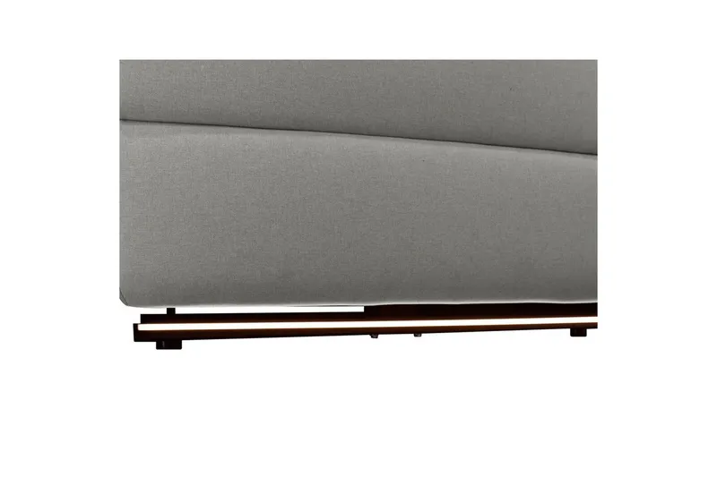 Kulmasohva 3-istuttava Pareli Harmaa, Sunday-kangas, Sähköinen oikea lepohuone - Harmaa, Sunday-kangas, Sähköinen oikea lepohuone - Huonekalut - Sohva - Mekanismisohva