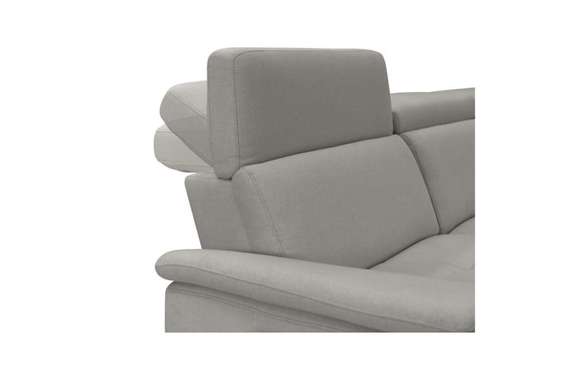 Kulmasohva 3-istuttava Pareli Harmaa, Sunday-kangas, Sähköinen oikea lepohuone - Harmaa, Sunday-kangas, Sähköinen oikea lepohuone - Huonekalut - Sohva - Mekanismisohva