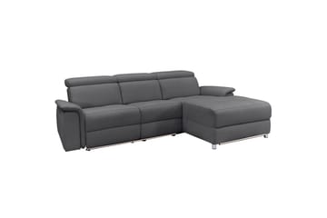 Kulmasohva 3-istuttava Pareli Antrasiitti, Sunday-kangas, Sähköinen oikea lepohuone