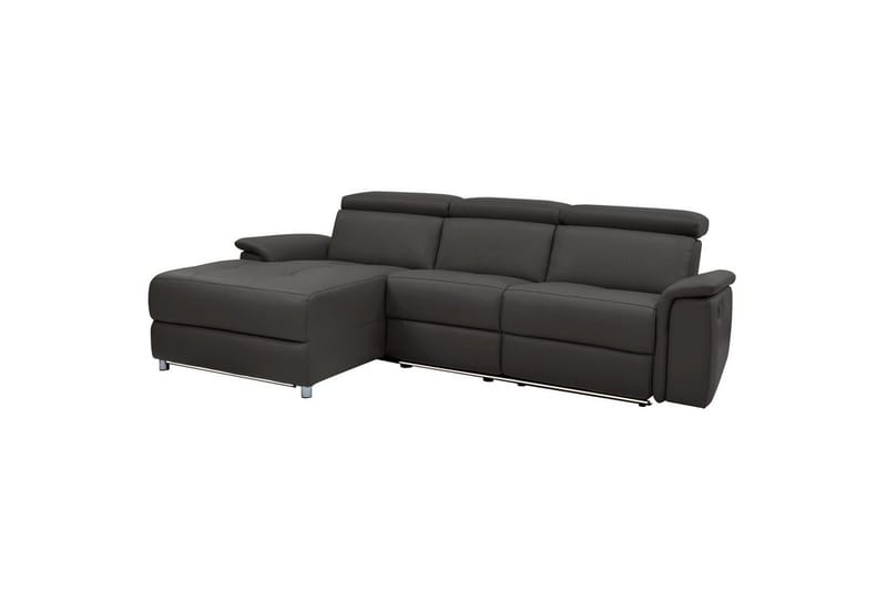 Kulmasohva 3-istuttava Pareli Ruskea, PU, Vasen Sähkökäyttöinen Levitettävä Tuoli - Ruskea, PU, Vasen Sähkökäyttöinen Levitettävä Tuoli - Huonekalut - Sohva - Nahkasohva