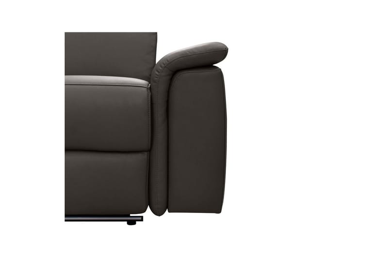 Kulmasohva 3-istuttava Pareli Ruskea, Nahka/PU, Vasen Sähkökäyttöinen Levitettävä Tuoli - Ruskea, Nahka/PU, Vasen Sähkökäyttöinen Levitettävä Tuoli - Huonekalut - Sohva - Nahkasohva