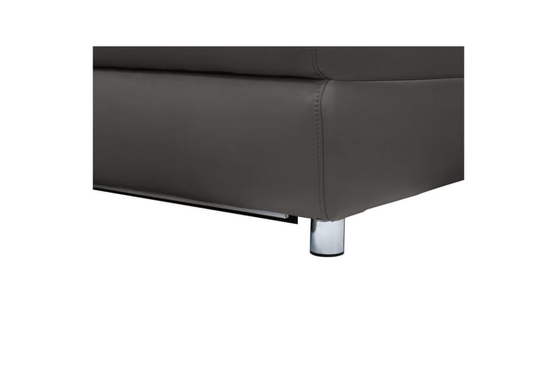 Kulmasohva 3-istuttava Pareli Ruskea, PU, Sähköinen oikea lepohuone - Ruskea, PU, Sähköinen oikea lepohuone - Huonekalut - Sohva - Nahkasohva