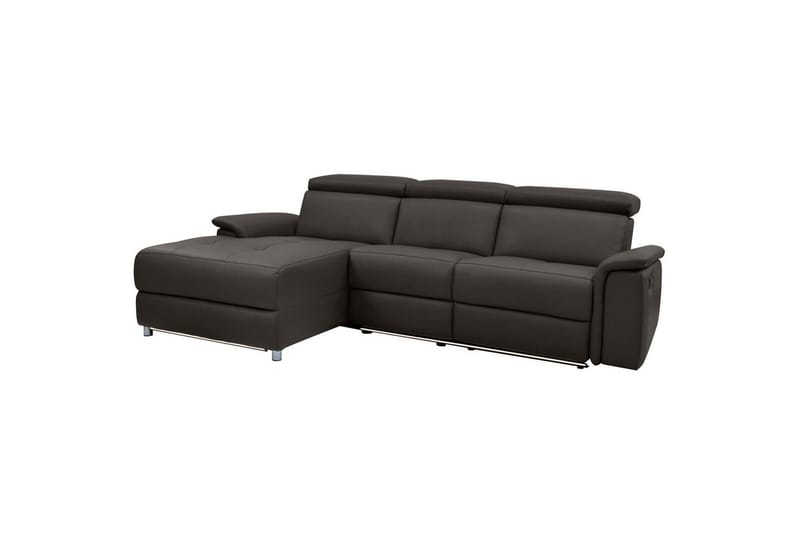 Kulmasohva 3-istuttava Pareli Ruskea, Nahka/PU, Vasen Sähkökäyttöinen Levitettävä Tuoli, Ruskea, Nahka/PU, Vasen Sähkökäyttöinen Levitettävä Tuoli