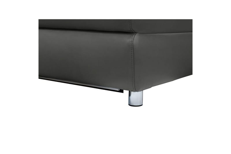 Kulmasohva 3-istuttava Pareli Musta, PU, Sähköinen oikea lepohuone - Musta, PU, Sähköinen oikea lepohuone - Huonekalut - Sohva - Nahkasohva