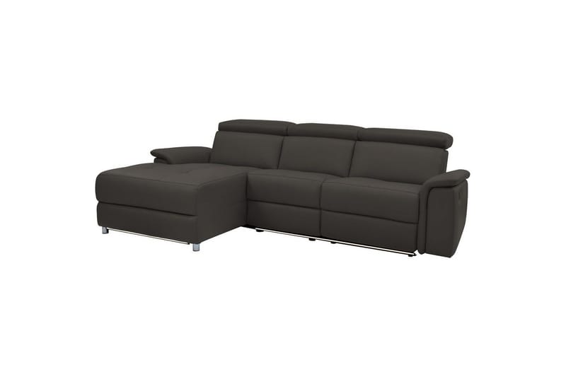 Kulmasohva 3-istuttava Pareli Ruskea, Nahka/PU, Vasen Manuaalinen Levitettävä Tuoli, Ruskea, Nahka/PU, Vasen Manuaalinen Levitettävä Tuoli