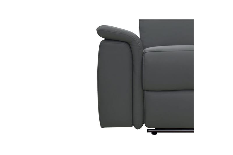 Kulmasohva 3-istuttava Pareli Harmaa, PU, Manuaalinen oikea lepohuone - Harmaa, PU, Manuaalinen oikea lepohuone - Huonekalut - Sohva - Nahkasohva