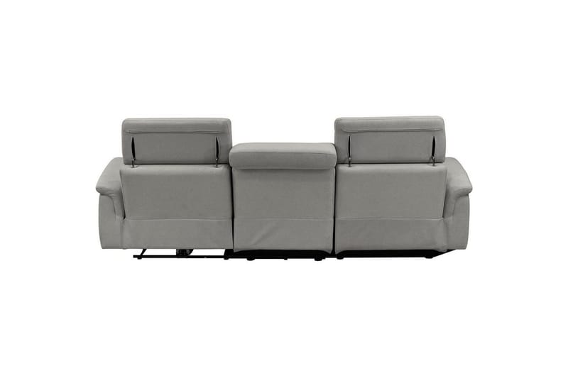 Kulmasohva 3-istuttava Pareli Harmaa, Sunday-kangas, Vasen Manuaalinen Levitettävä Tuoli - Harmaa, Sunday-kangas, Vasen Manuaalinen Levitettävä Tuoli - Huonekalut - Sohva - Mekanismisohva