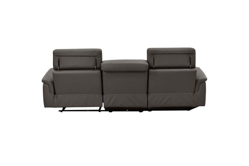 Kulmasohva 3-istuttava Pareli Ruskea, Nahka/PU, Vasen Sähkökäyttöinen Levitettävä Tuoli - Ruskea, Nahka/PU, Vasen Sähkökäyttöinen Levitettävä Tuoli - Huonekalut - Sohva - Nahkasohva