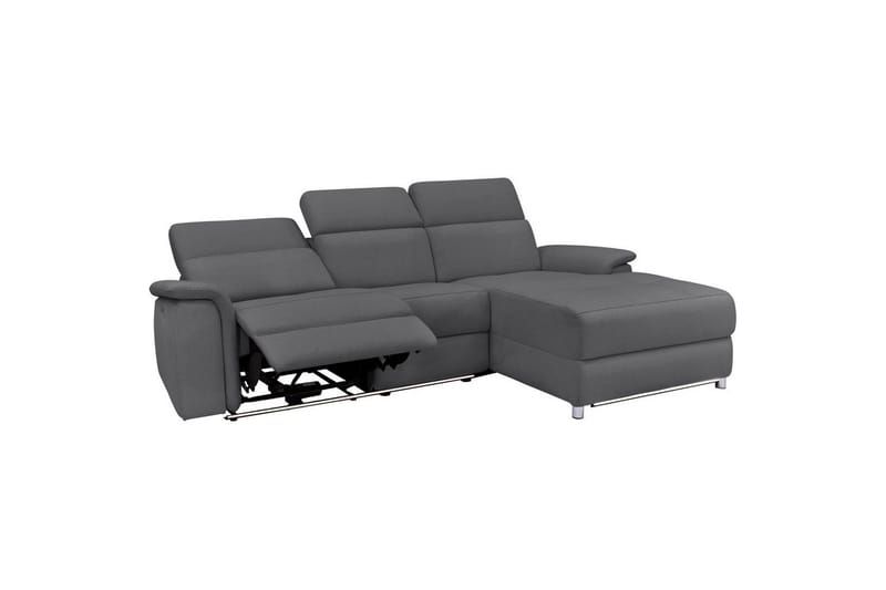 Kulmasohva 3-istuttava Pareli Antrasiitti, Sunday-kangas, Manuaalinen oikea lepohuone - Antrasiitti, Sunday-kangas, Manuaalinen oikea lepohuone - Huonekalut - Sohva - Mekanismisohva