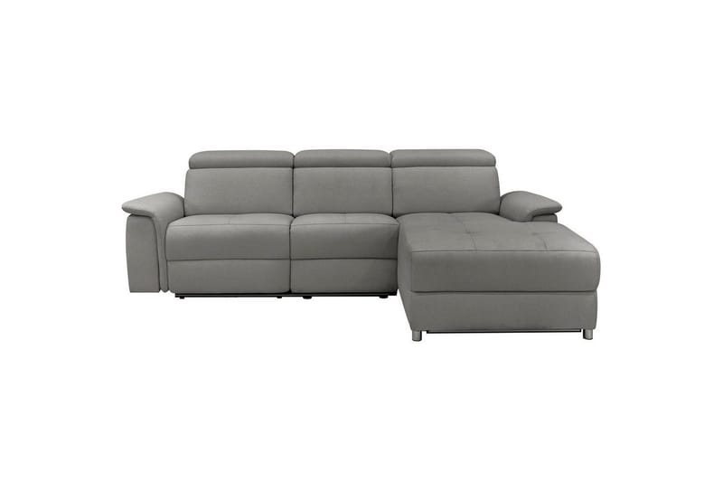 Kulmasohva 3-istuttava Pareli Harmaa, Sunday-kangas, Manuaalinen oikea lepohuone - Harmaa, Sunday-kangas, Manuaalinen oikea lepohuone - Huonekalut - Sohva - Mekanismisohva