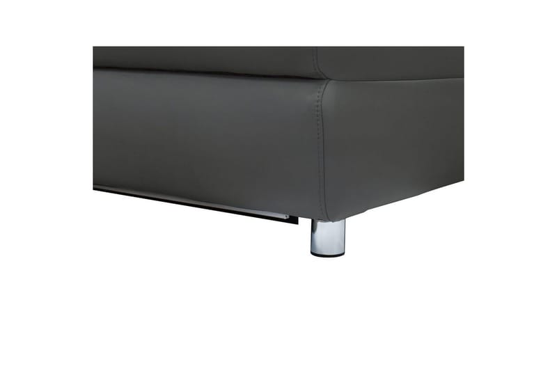 Kulmasohva 3-istuttava Pareli Harmaa, PU, Manuaalinen oikea lepohuone - Harmaa, PU, Manuaalinen oikea lepohuone - Huonekalut - Sohva - Nahkasohva