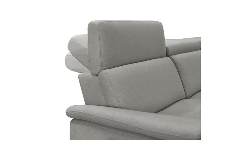 Kulmasohva 3-istuttava Pareli Harmaa, Sunday-kangas, Manuaalinen oikea lepohuone - Harmaa, Sunday-kangas, Manuaalinen oikea lepohuone - Huonekalut - Sohva - Mekanismisohva