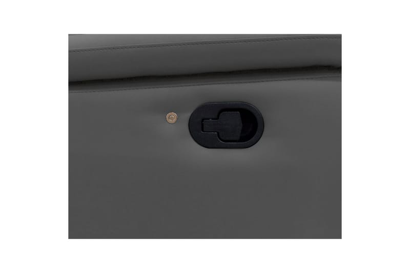 Kulmasohva 3-istuttava Pareli Harmaa, Nahka/PU, Manuaalinen oikea lepohuone - Harmaa, Nahka/PU, Manuaalinen oikea lepohuone - Huonekalut - Sohva - Nahkasohva