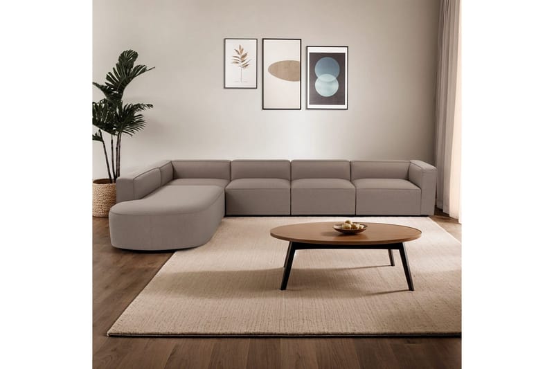 Kulmasohva Abbas Vaaleanruskea - Vaaleanruskea - Huonekalut - Sohva - Kulmasohva