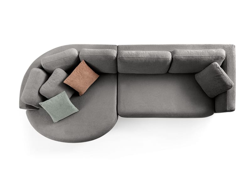 Kulmasohva Atelier Del Sofa Venezia Left (310 x 75 x 105 cm) Antrasiitti - Antrasiitti - Huonekalut - Sohva - Kulmasohva