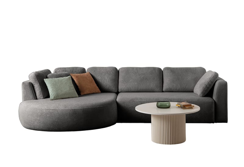 Kulmasohva Atelier Del Sofa Venezia Left (310 x 75 x 105 cm) Antrasiitti - Antrasiitti - Huonekalut - Sohva - Kulmasohva