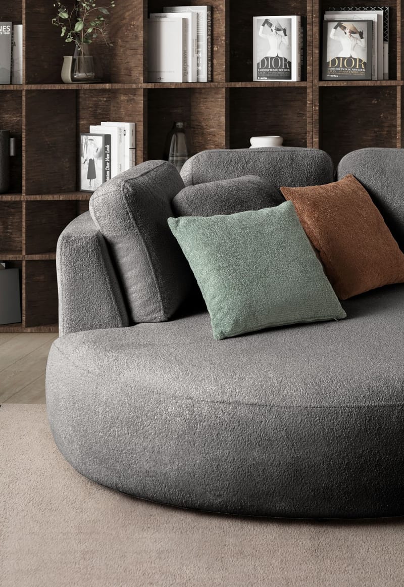 Kulmasohva Atelier Del Sofa Venezia Left (310 x 75 x 105 cm) Antrasiitti - Antrasiitti - Huonekalut - Sohva - Kulmasohva