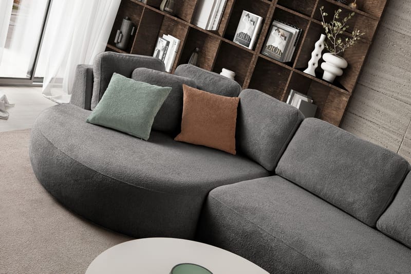 Kulmasohva Atelier Del Sofa Venezia Left (310 x 75 x 105 cm) Antrasiitti - Antrasiitti - Huonekalut - Sohva - Kulmasohva