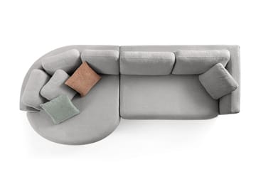 Kulmasohva Atelier Del Sofa Venezia Left (310 x 75 x 105 cm) Harmaa - Harmaa - Huonekalut - Sohva - Kulmasohva